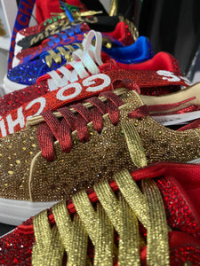 Bedazzle Sneaker -Gold