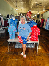 Load image into Gallery viewer, Flags and Flair Luxe Shirt- Lt Blue