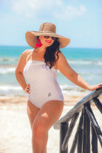 Load image into Gallery viewer, Diamonds And Pearls Bow Swimsuit