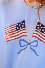 Load image into Gallery viewer, Flags and Flair Luxe Shirt- Lt Blue