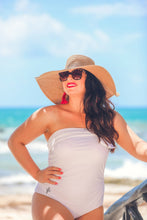 Load image into Gallery viewer, Diamonds And Pearls Bow Swimsuit