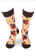 Load image into Gallery viewer, Men's Thanksgiving Turkey Novelty Socks