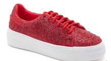 Load image into Gallery viewer, Bedazzle Sneaker -Red