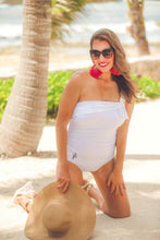 Load image into Gallery viewer, Diamonds And Pearls Bow Swimsuit