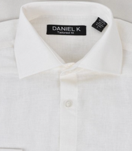 Load image into Gallery viewer, Mens Dress LS Shirt - White Linen