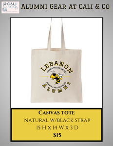 Lebanon Alumni Canvas Tote 🐝PRE-ORDER🐝