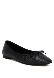 Paper Rings Raffia Ballet Flats