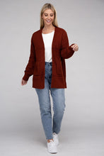 Load image into Gallery viewer, Low Gauge Waffle Open Cardigan Sweater