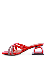 Load image into Gallery viewer, PARISIAN CUT OUT HEEL DIAMANTE SANDALS