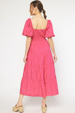 Load image into Gallery viewer, Pretty Lady Midi Dress - Fuchsia