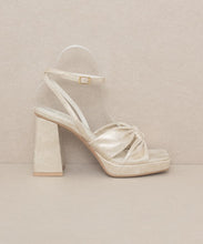 Load image into Gallery viewer, OASIS SOCIETY Zoey - Knotted Band Platform Heels