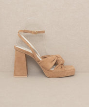 Load image into Gallery viewer, OASIS SOCIETY Zoey - Knotted Band Platform Heels