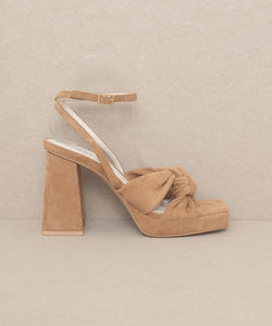 OASIS SOCIETY Zoey - Knotted Band Platform Heels