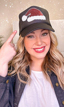 Load image into Gallery viewer, Santa Hat Sparkle Trucker Hat