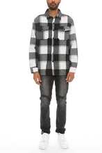 Load image into Gallery viewer, Mens Checkered Soft Flannel Shacket