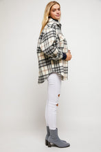 Load image into Gallery viewer, MULTI COLOR PLAID PATCHED SHIRT JACKET