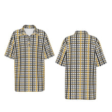 Load image into Gallery viewer, Boys Spirit Polo - Black and Gold Plaid