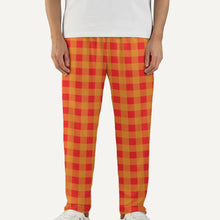 Load image into Gallery viewer, Red and Yellow Gingham Men&#39;s Pajama Pants