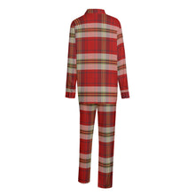 Load image into Gallery viewer, Christmas Plaid Unisex Imitation Silk Shirt Suit
