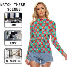 Load image into Gallery viewer, Currently Check Print Women&#39;s Mesh Top