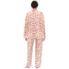Load image into Gallery viewer, Kc Micro Women&#39;s Long Sleeve Pajama Set With White Contrast Piping