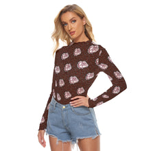 Load image into Gallery viewer, Rolla Bulldog Leopard Women&#39;s Mesh Top