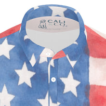 Load image into Gallery viewer, PRE-ORDER Men's Old Glory Stretch Polo