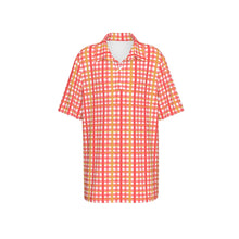 Load image into Gallery viewer, Boys Spirit Polo - Red and Gold Plaid