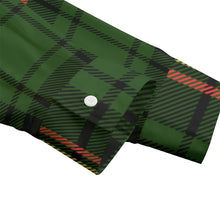 Load image into Gallery viewer, Christma Plaid Black Unisex Imitation Silk Shirt Suit