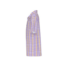 Load image into Gallery viewer, Boys Spirit Polo- Purple and Gold Plaid