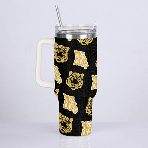 40oz Diamond Cup With Stainless Steel Straw