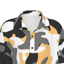 Load image into Gallery viewer, Boys Spirit Polo - Black and Gold Camo