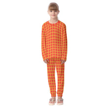 Load image into Gallery viewer, Red and Yellow Gingham Kid&#39;s Pajamas Set