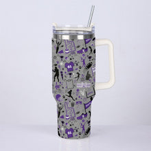Load image into Gallery viewer, 40oz Diamond Cup With Stainless Steel Straw