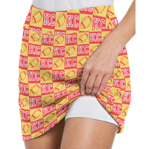 Football Check Ladies Mesh Skort