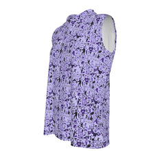 Load image into Gallery viewer, STATE MICRO PURPLE Women&#39;s UV Protection Sleeveless Polo Shirt