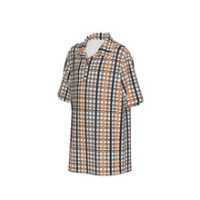 Load image into Gallery viewer, Boys Spirit Polo - Black and Orange Plaid