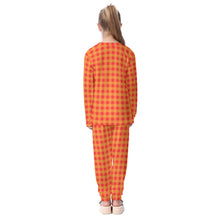 Load image into Gallery viewer, Red and Yellow Gingham Kid&#39;s Pajamas Set