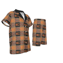 Load image into Gallery viewer, All-Over Print Kid&#39;s Imitation Silk Short Pajamas