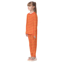 Load image into Gallery viewer, Red and Yellow Gingham Kid&#39;s Pajamas Set