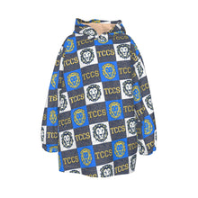 Load image into Gallery viewer, TCCS All-Over Print Kid&#39;s Sherpa Fleece Hoodie Blanket