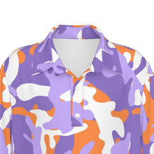 Load image into Gallery viewer, Boys Spirit Polo - Purple and Orange Camo