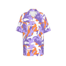 Load image into Gallery viewer, Boys Spirit Polo - Purple and Orange Camo