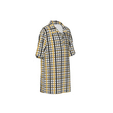 Load image into Gallery viewer, Boys Spirit Polo - Black and Gold Plaid