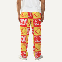 Load image into Gallery viewer, KC Football Check Men's Pajama Pants