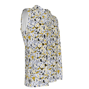 Yellow Jacket Ladies UV Protection Sleeveless Polo Shirt