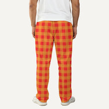 Load image into Gallery viewer, Red and Yellow Gingham Men&#39;s Pajama Pants