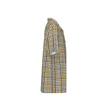 Load image into Gallery viewer, Boys Spirit Polo - Black and Gold Squiggly Plaid