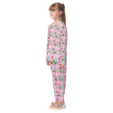 Load image into Gallery viewer, Christmas Stripe Pink All-Over Print Kid&#39;s Pajamas Set