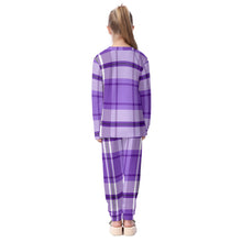 Load image into Gallery viewer, Wildcats Purple Plaid Pajamas Set